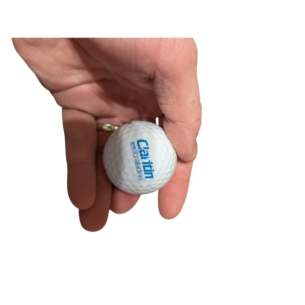 Claritin Drug Rep Collectible Golf Balls Pharmaceutical Ad Pinnacle 3 Balls